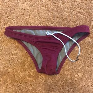 maroon jolyn bathing suit bottom